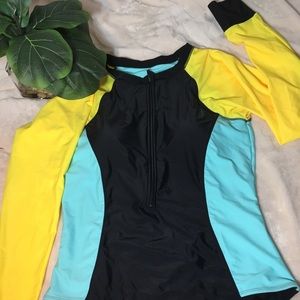 One Piece Rashguard Wetsuit Swimsuit